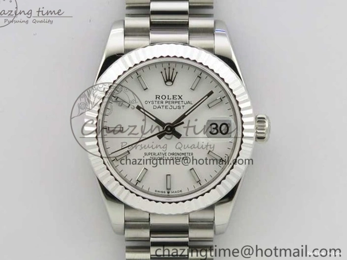 0215 Lightweight Datejust 31mm 278275 SS BP Maker Best Edition White Stick Markers Dial on SS President Bracelet 3100